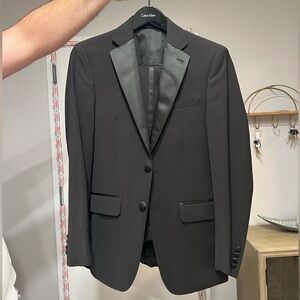 Calvin Klein Men's Black Blazer and Pants Set